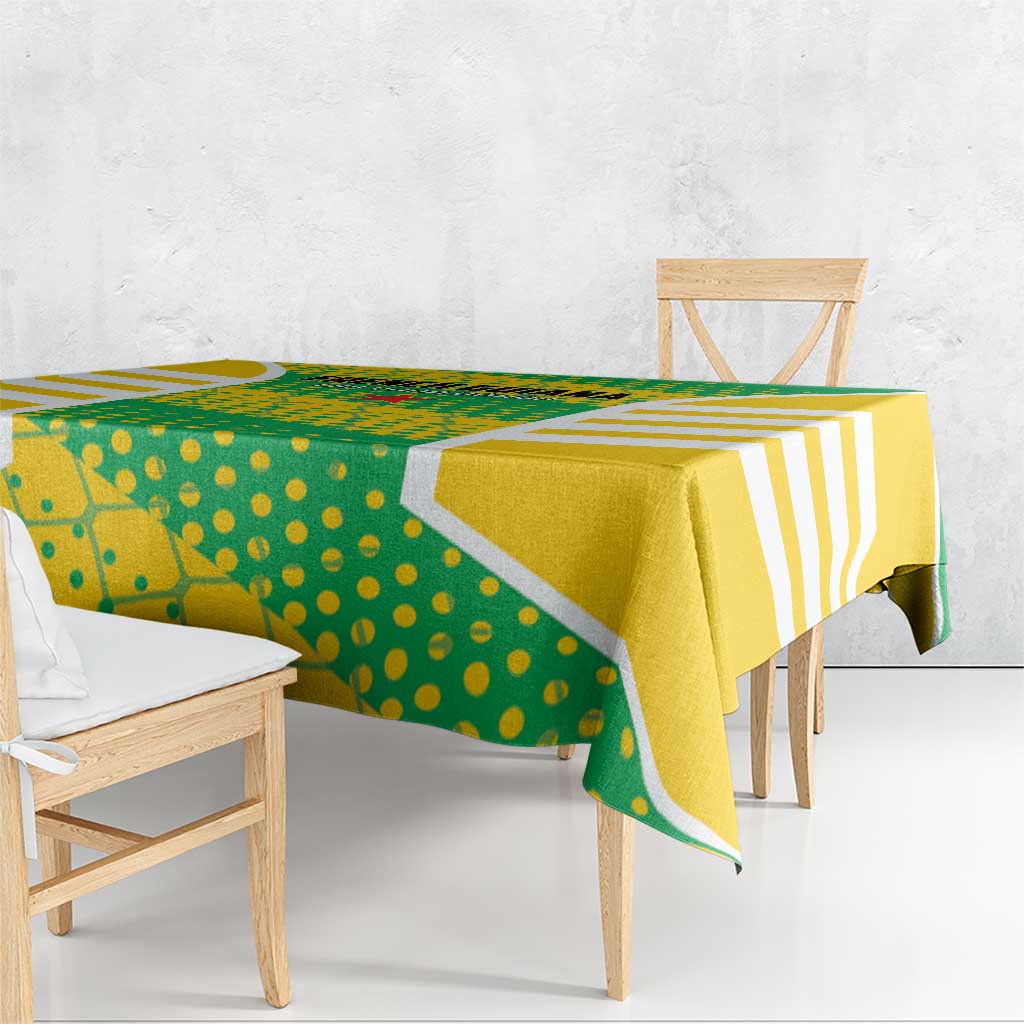 French Guiana Football Tablecloth Go Les Yana Dokos - Wonder Print Shop