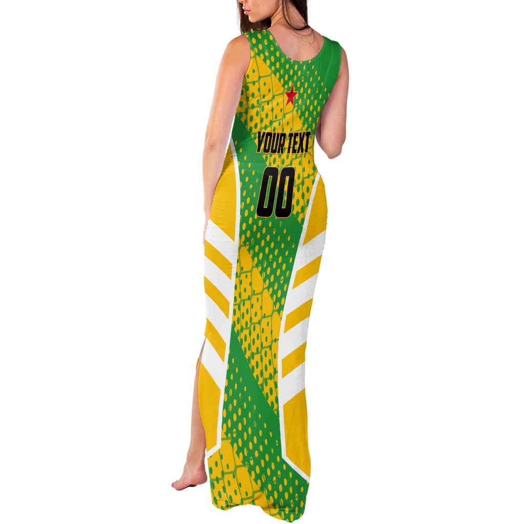 Custom French Guiana Football Tank Maxi Dress Go Les Yana Dokos - Wonder Print Shop