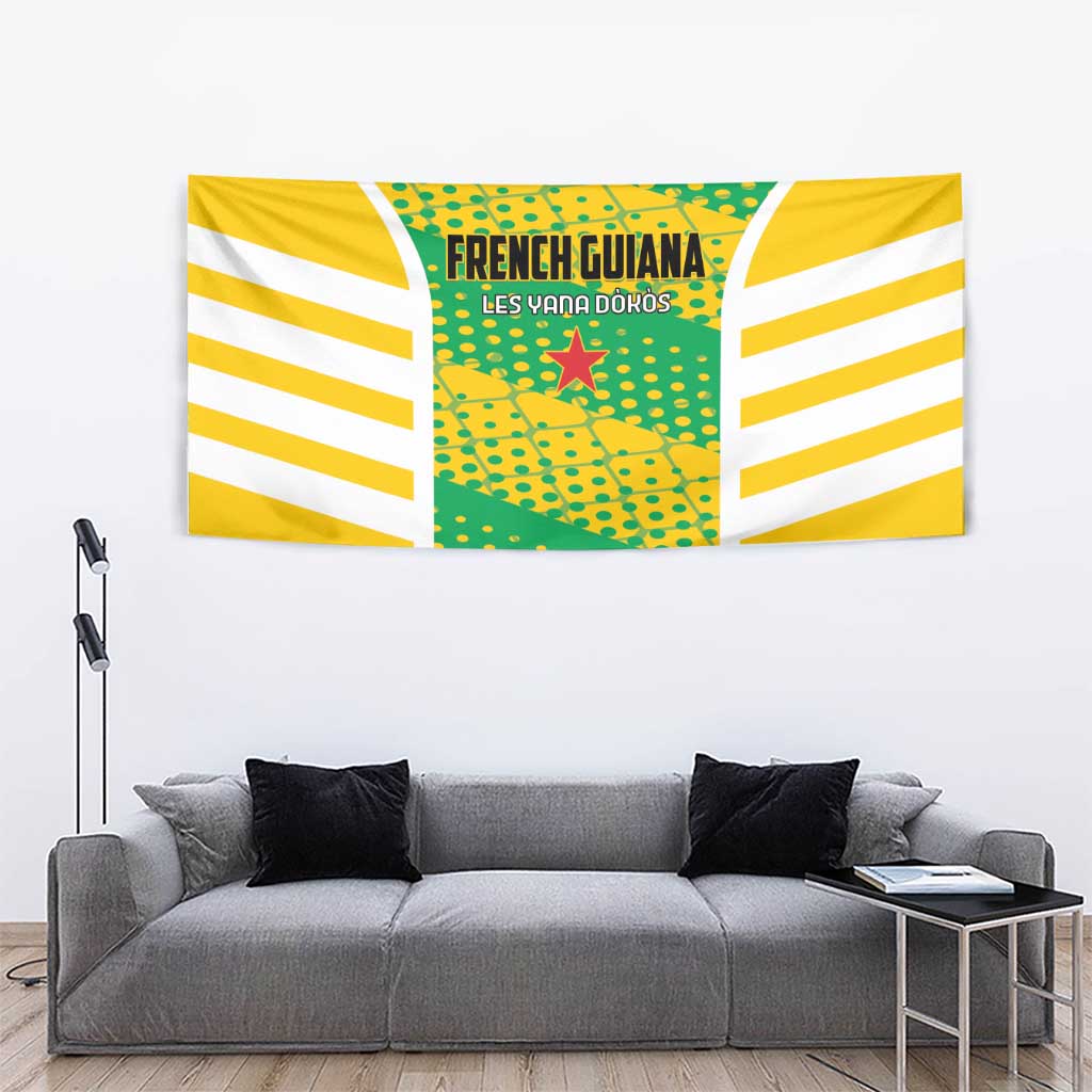 French Guiana Football Tapestry Go Les Yana Dokos - Wonder Print Shop