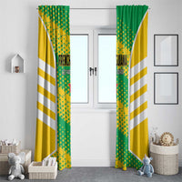 French Guiana Football Window Curtain Go Les Yana Dokos - Wonder Print Shop