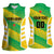 Custom French Guiana Football Women Sleeveless Polo Shirt Go Les Yana Dokos - Wonder Print Shop