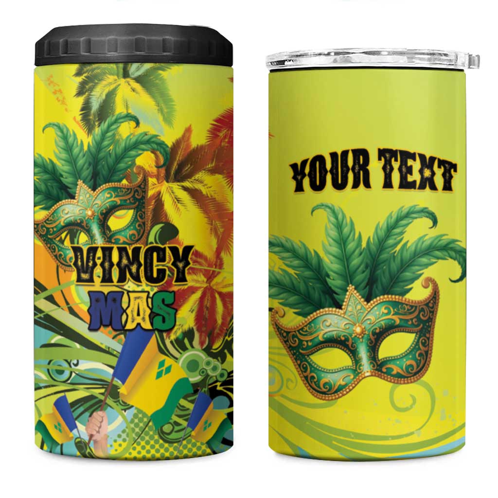 Personalized Vincy Mas 4 in 1 Can Cooler Tumbler The Caribbean Hottest Carnival - Wonder Print Shop