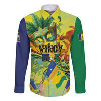 Personalized Vincy Mas Family Matching Off The Shoulder Long Sleeve Dress and Hawaiian Shirt The Caribbean Hottest Carnival - Wonder Print Shop