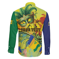 Personalized Vincy Mas Family Matching Off The Shoulder Long Sleeve Dress and Hawaiian Shirt The Caribbean Hottest Carnival - Wonder Print Shop