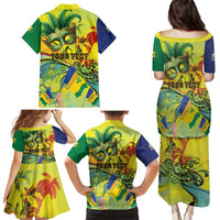 Personalized Vincy Mas Family Matching Puletasi and Hawaiian Shirt The Caribbean Hottest Carnival - Wonder Print Shop