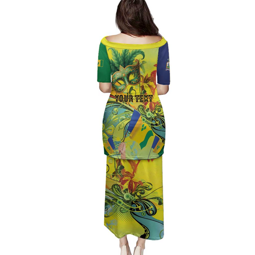 Personalized Vincy Mas Family Matching Puletasi and Hawaiian Shirt The Caribbean Hottest Carnival - Wonder Print Shop