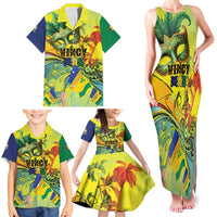Personalized Vincy Mas Family Matching Tank Maxi Dress and Hawaiian Shirt The Caribbean Hottest Carnival - Wonder Print Shop