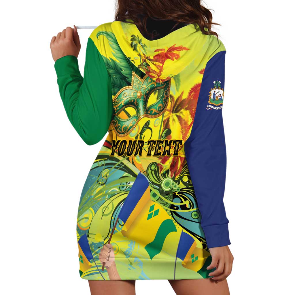 Personalized Vincy Mas Hoodie Dress The Caribbean Hottest Carnival - Wonder Print Shop