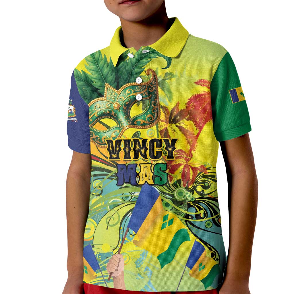 Personalized Vincy Mas Kid Polo Shirt The Caribbean Hottest Carnival - Wonder Print Shop