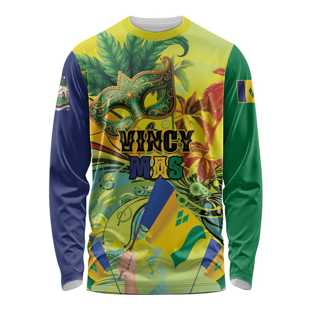 Personalized Vincy Mas Long Sleeve Shirt The Caribbean Hottest Carnival - Wonder Print Shop