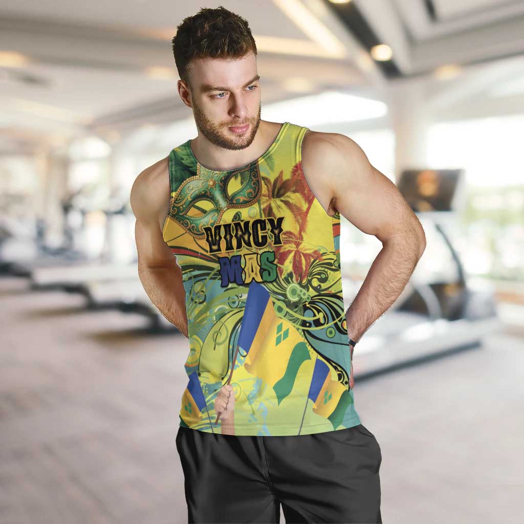 Personalized Vincy Mas Men Tank Top The Caribbean Hottest Carnival - Wonder Print Shop