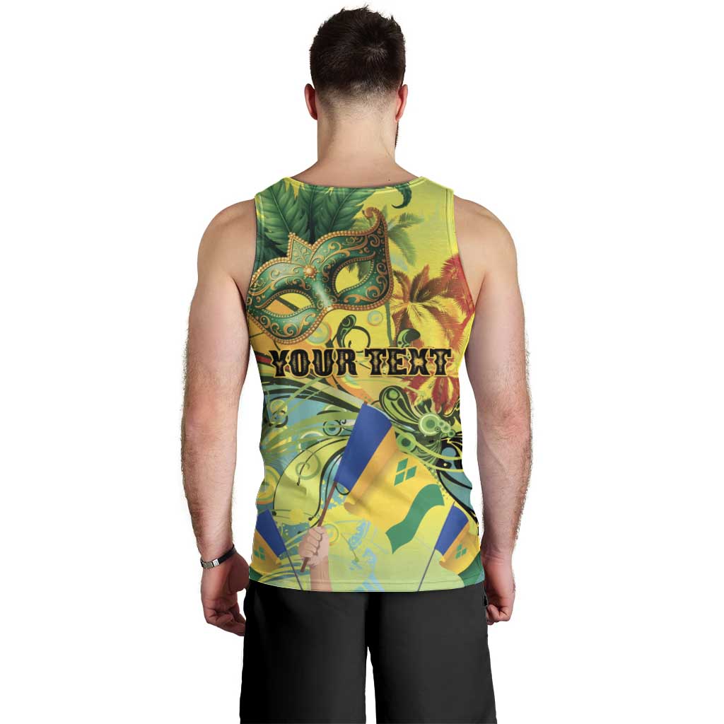 Personalized Vincy Mas Men Tank Top The Caribbean Hottest Carnival - Wonder Print Shop