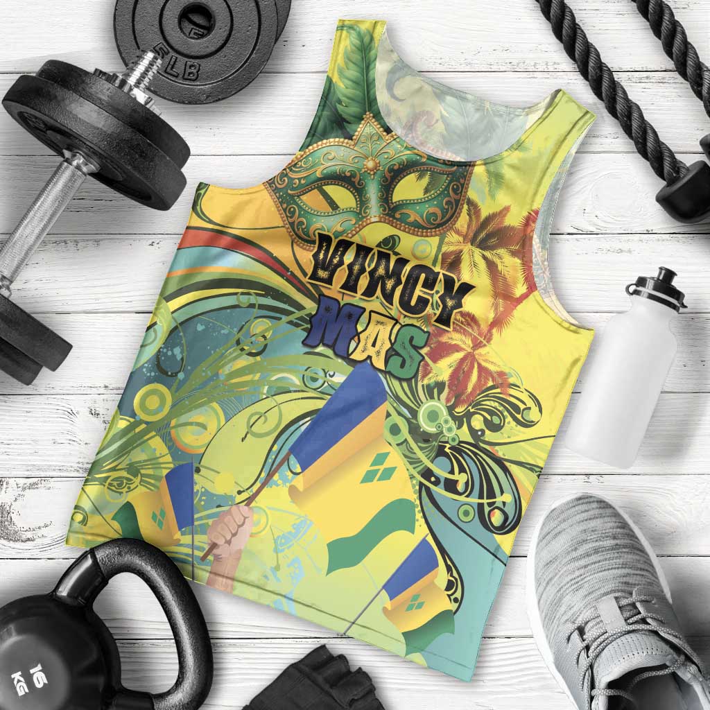 Personalized Vincy Mas Men Tank Top The Caribbean Hottest Carnival - Wonder Print Shop
