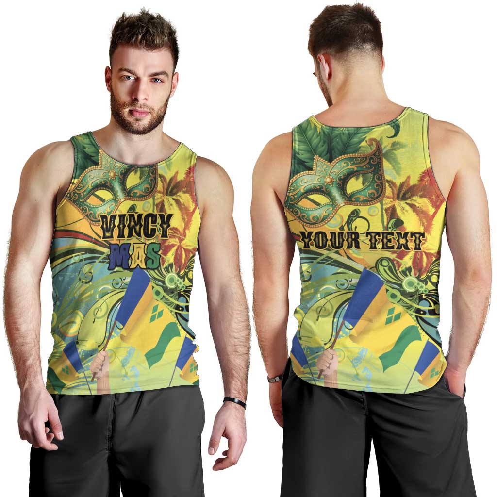 Personalized Vincy Mas Men Tank Top The Caribbean Hottest Carnival - Wonder Print Shop