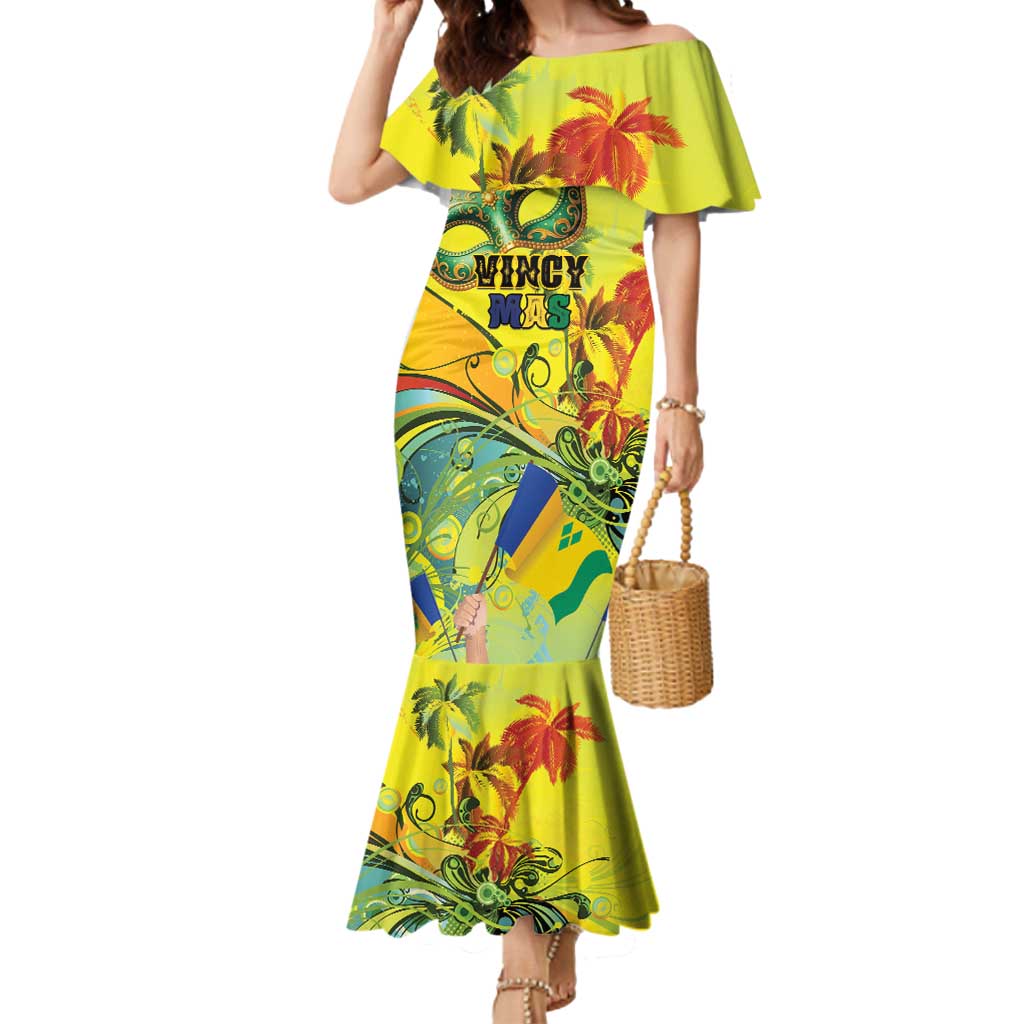 Personalized Vincy Mas Mermaid Dress The Caribbean Hottest Carnival - Wonder Print Shop