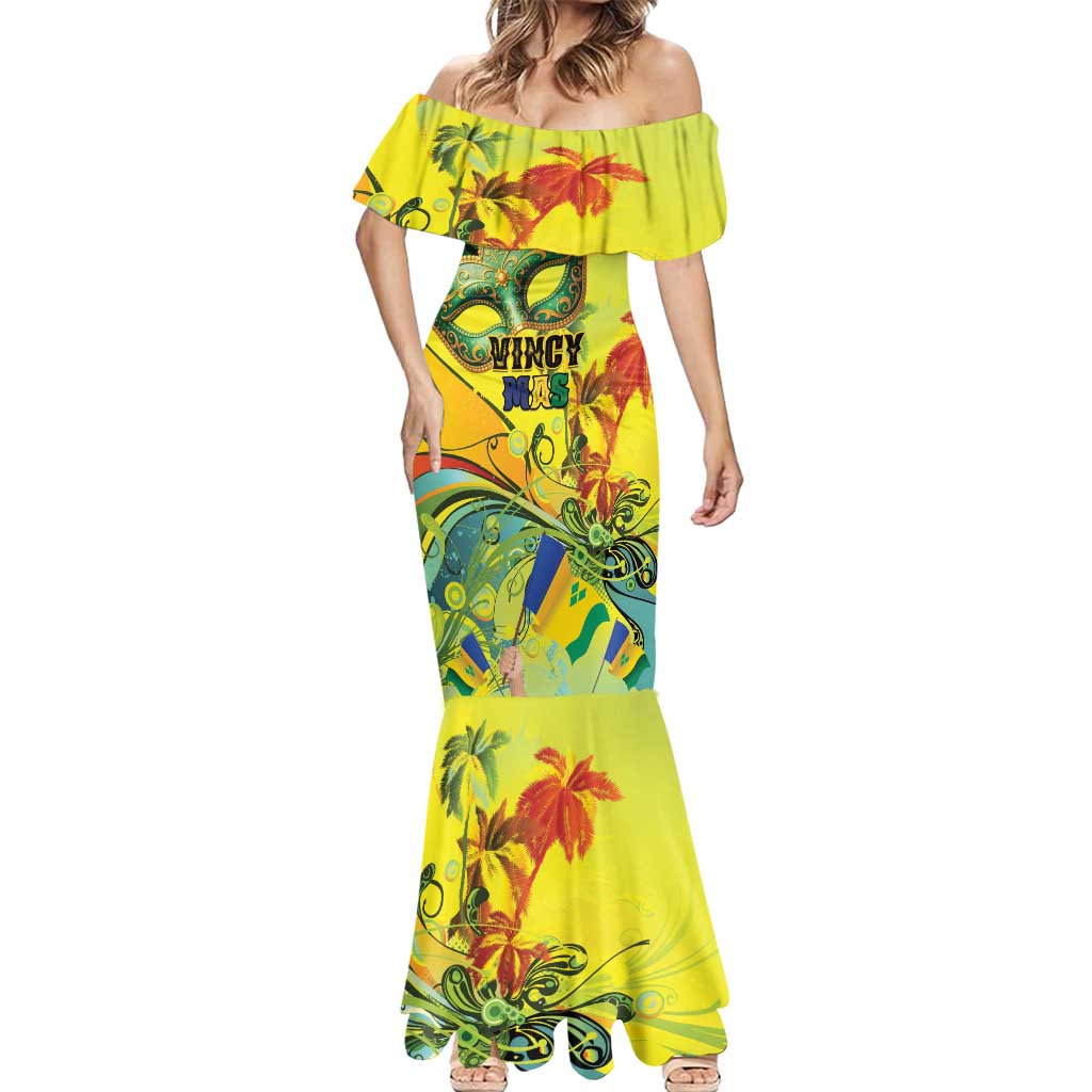 Personalized Vincy Mas Mermaid Dress The Caribbean Hottest Carnival - Wonder Print Shop