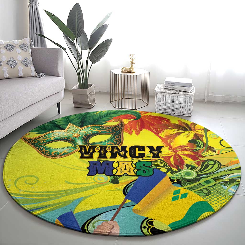 Vincy Mas Round Carpet The Caribbean Hottest Carnival - Wonder Print Shop