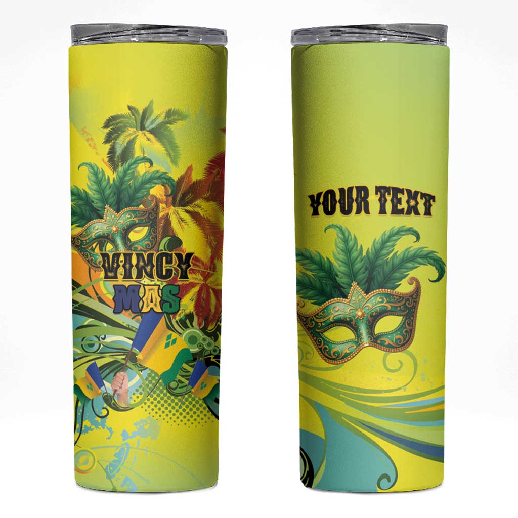 Personalized Vincy Mas Skinny Tumbler The Caribbean Hottest Carnival - Wonder Print Shop