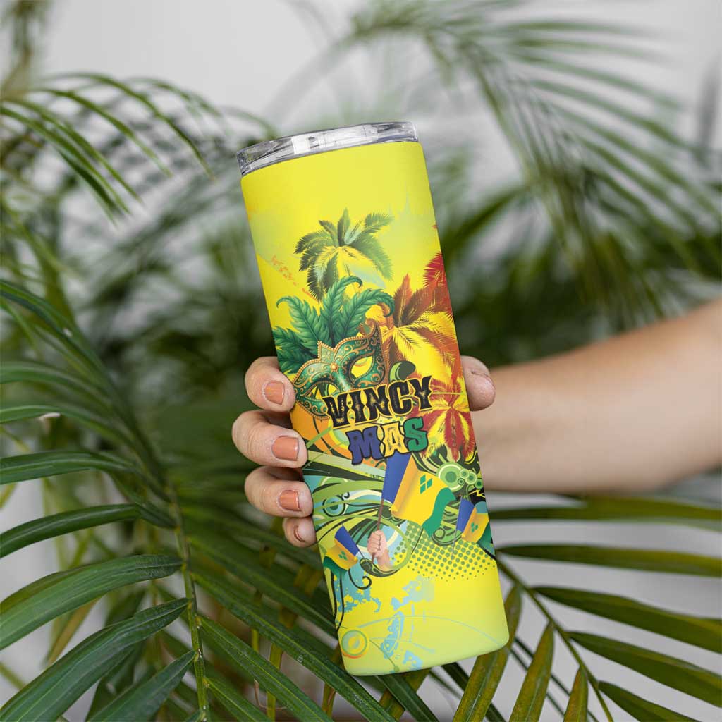 Personalized Vincy Mas Skinny Tumbler The Caribbean Hottest Carnival - Wonder Print Shop
