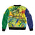 Personalized Vincy Mas Sleeve Zip Bomber Jacket The Caribbean Hottest Carnival - Wonder Print Shop