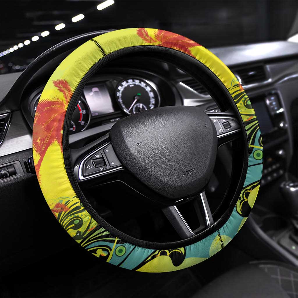 Vincy Mas Steering Wheel Cover The Caribbean Hottest Carnival - Wonder Print Shop