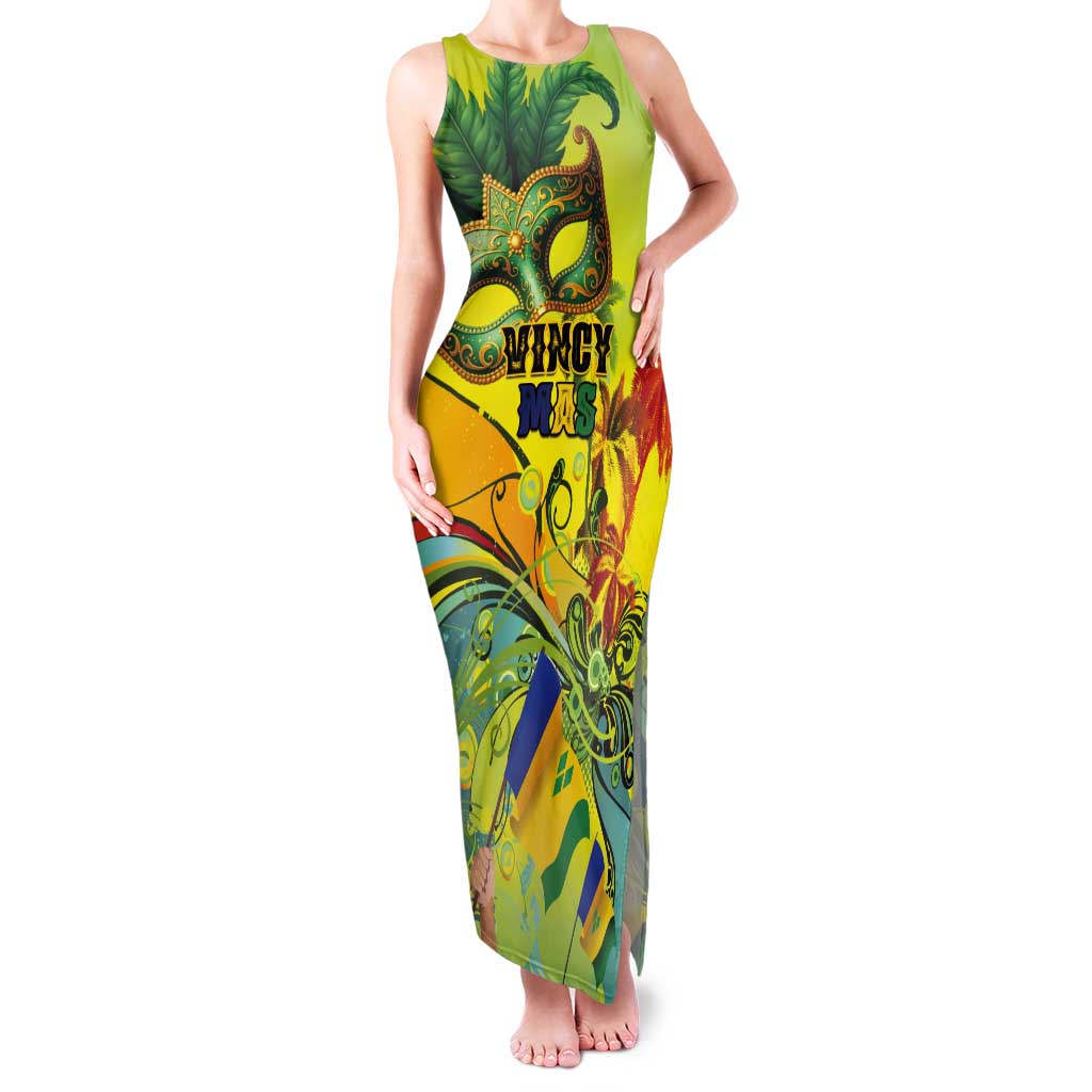 Personalized Vincy Mas Tank Maxi Dress The Caribbean Hottest Carnival - Wonder Print Shop