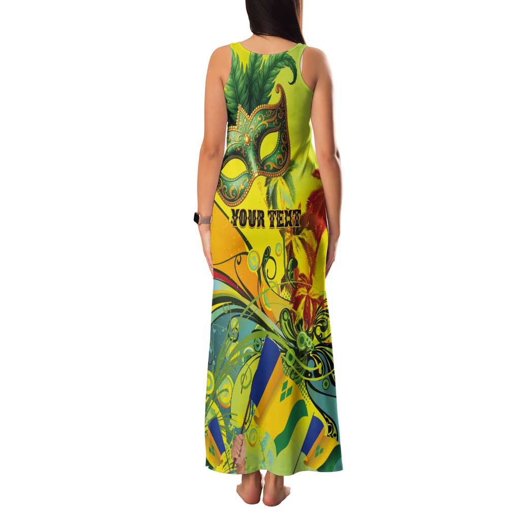 Personalized Vincy Mas Tank Maxi Dress The Caribbean Hottest Carnival - Wonder Print Shop