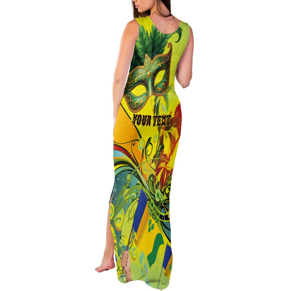 Personalized Vincy Mas Tank Maxi Dress The Caribbean Hottest Carnival - Wonder Print Shop