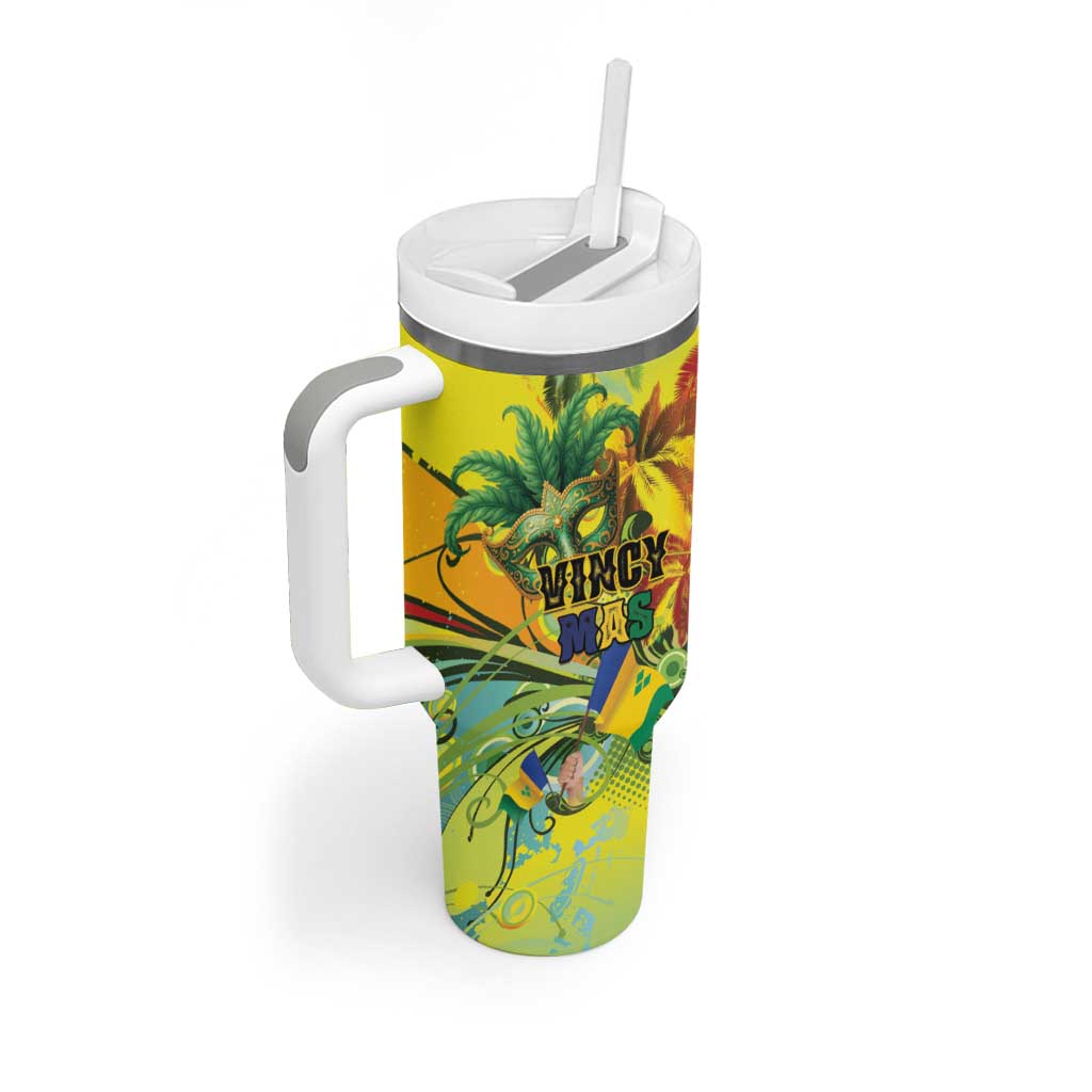 Personalized Vincy Mas Tumbler With Handle The Caribbean Hottest Carnival - Wonder Print Shop