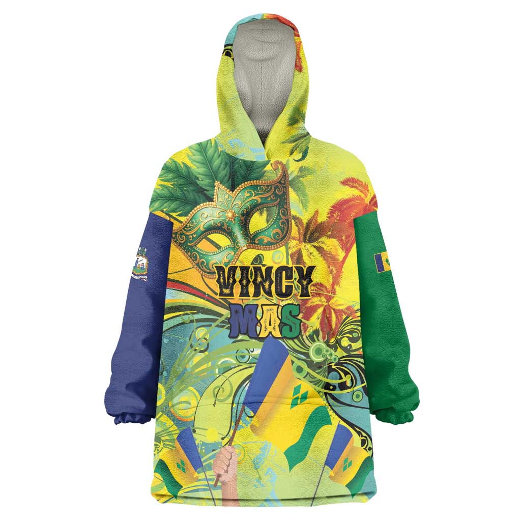 Personalized Vincy Mas Wearable Blanket Hoodie The Caribbean Hottest Carnival - Wonder Print Shop