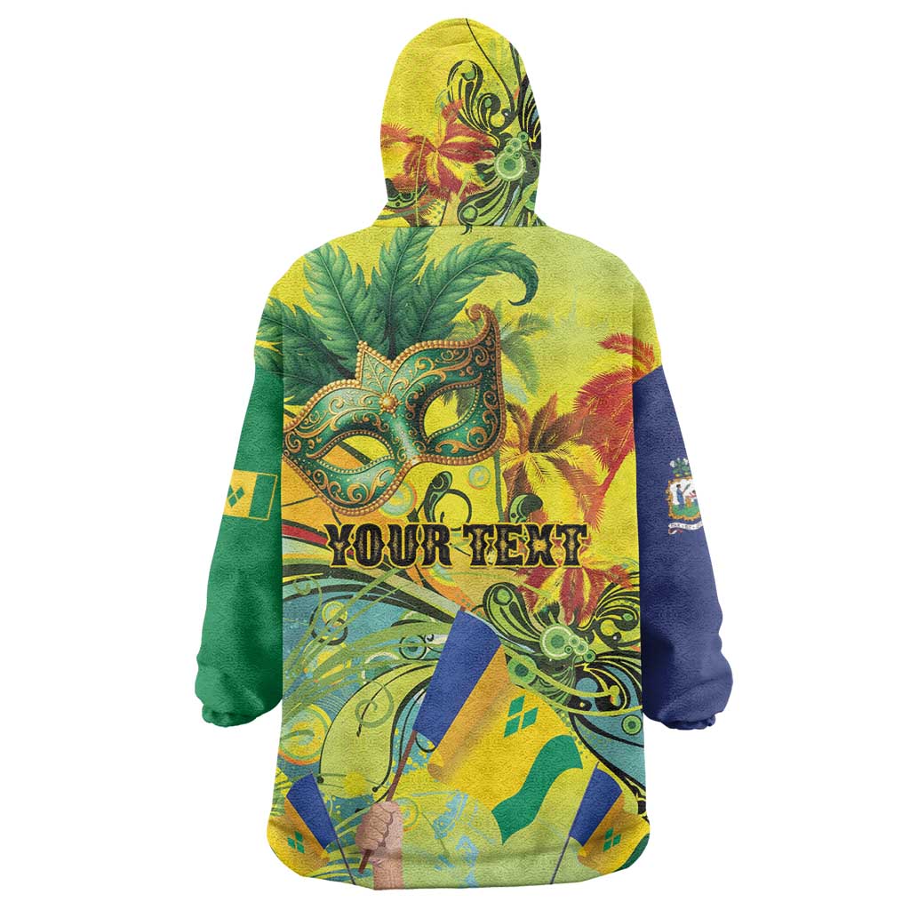 Personalized Vincy Mas Wearable Blanket Hoodie The Caribbean Hottest Carnival - Wonder Print Shop