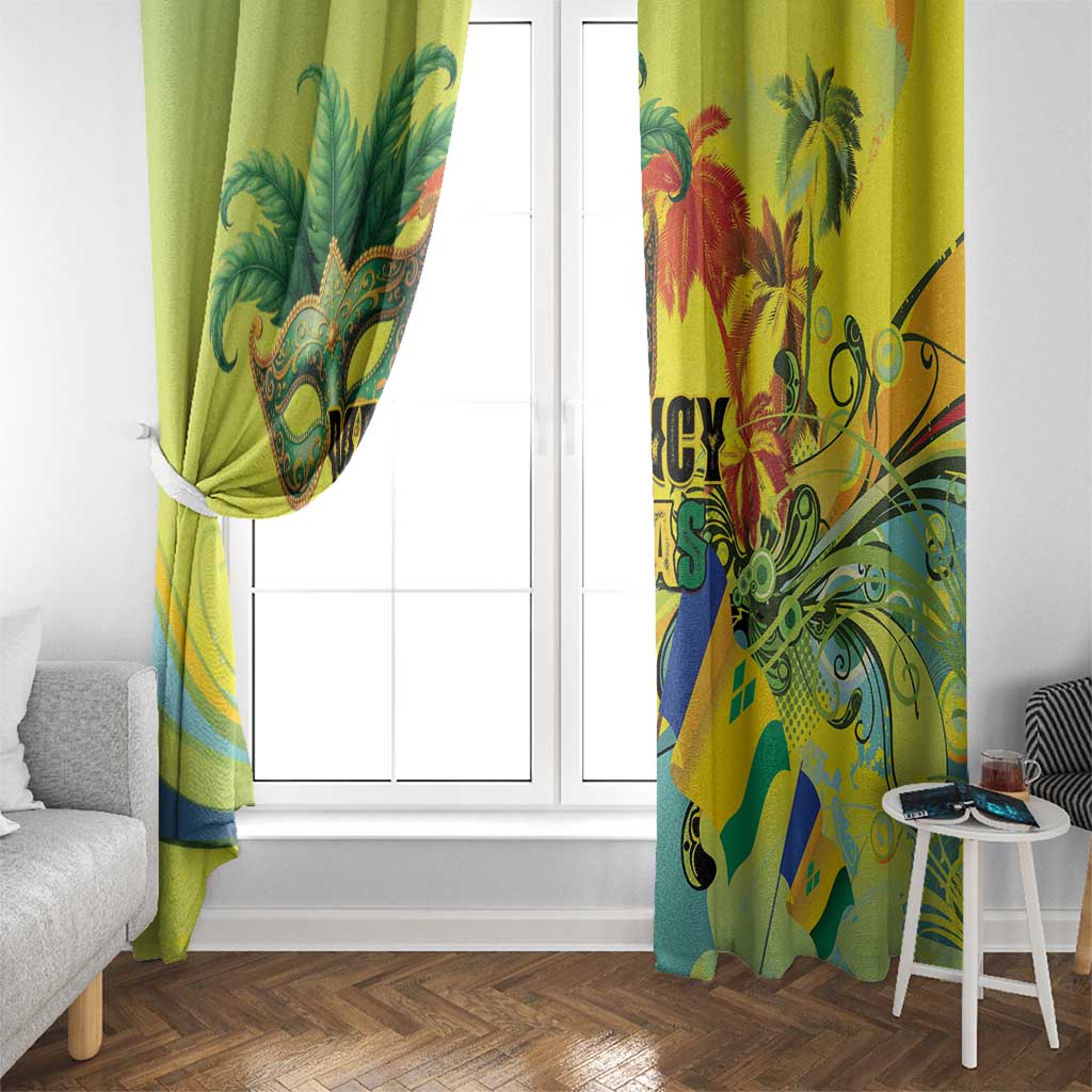 Vincy Mas Window Curtain The Caribbean Hottest Carnival - Wonder Print Shop