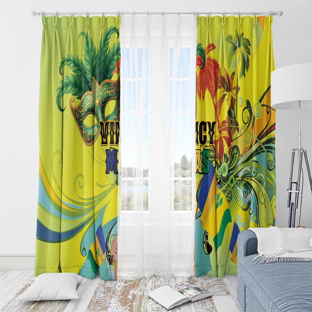 Vincy Mas Window Curtain The Caribbean Hottest Carnival - Wonder Print Shop