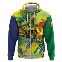 Personalized Vincy Mas Zip Hoodie The Caribbean Hottest Carnival - Wonder Print Shop