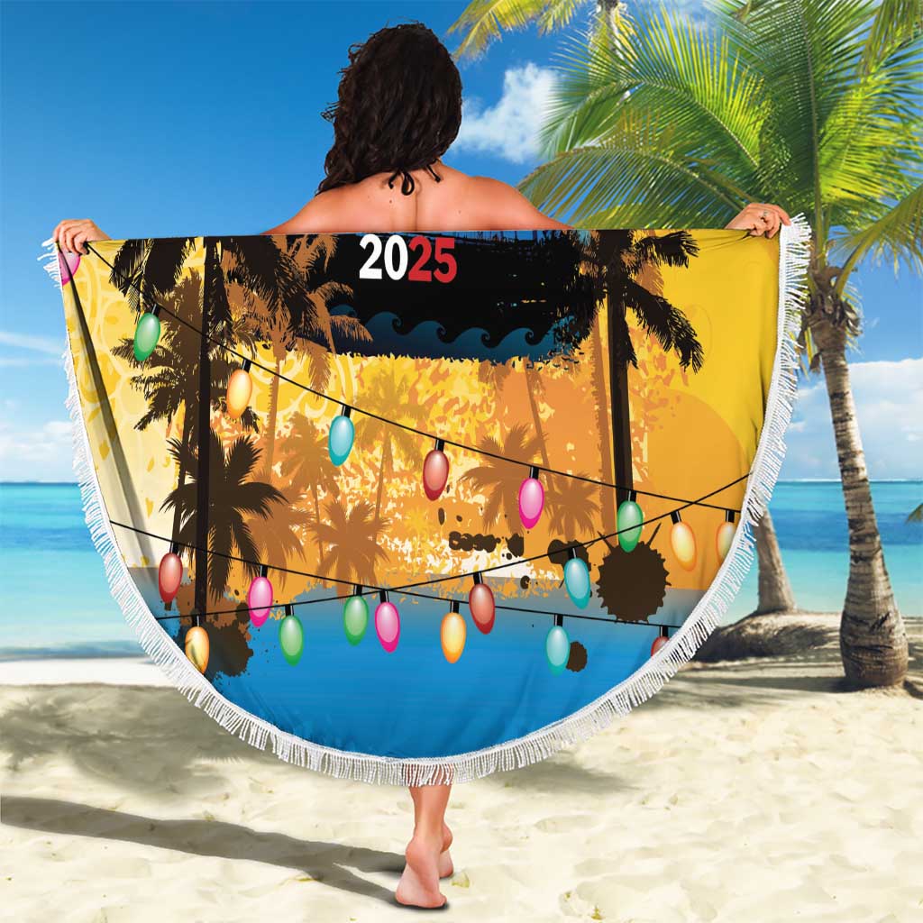 Xmas in July 2025 Beach Blanket Caribbean Summer Christmas - Wonder Print Shop