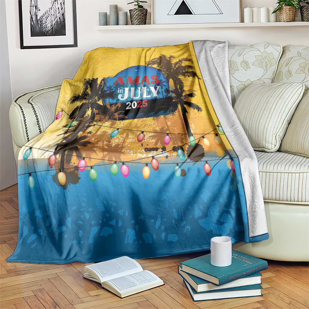 Xmas in July 2025 Blanket Caribbean Summer Christmas - Wonder Print Shop