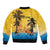 Personalized Xmas in July 2025 Bomber Jacket Caribbean Summer Christmas - Wonder Print Shop