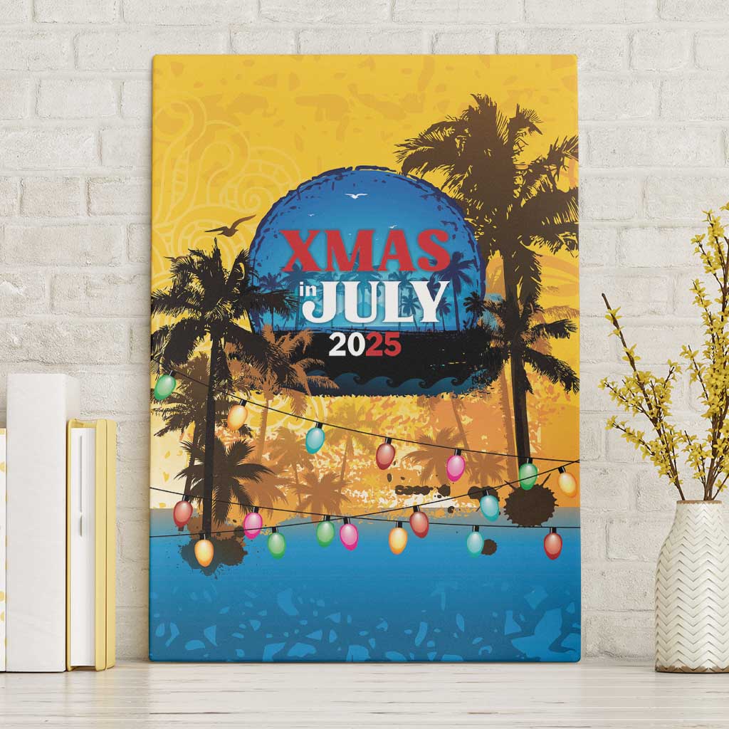 Xmas in July 2025 Canvas Wall Art Caribbean Summer Christmas - Wonder Print Shop