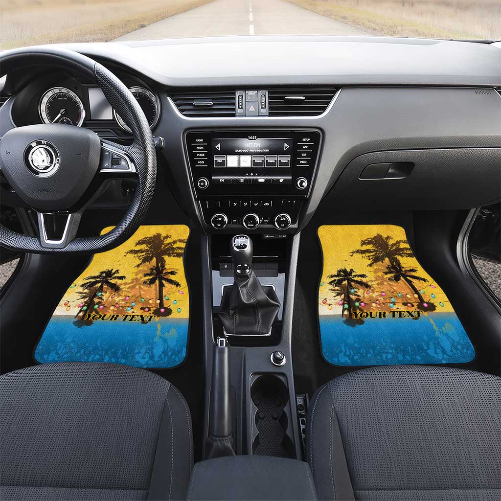 Xmas in July 2025 Car Mats Caribbean Summer Christmas - Wonder Print Shop