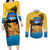 Personalized Xmas in July 2025 Couples Matching Long Sleeve Bodycon Dress and Long Sleeve Button Shirt Caribbean Summer Christmas - Wonder Print Shop
