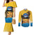 Personalized Xmas in July 2025 Couples Matching Mermaid Dress and Long Sleeve Button Shirt Caribbean Summer Christmas - Wonder Print Shop