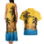 Personalized Xmas in July 2025 Couples Matching Tank Maxi Dress and Hawaiian Shirt Caribbean Summer Christmas - Wonder Print Shop