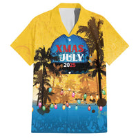 Personalized Xmas in July 2025 Family Matching Tank Maxi Dress and Hawaiian Shirt Caribbean Summer Christmas - Wonder Print Shop