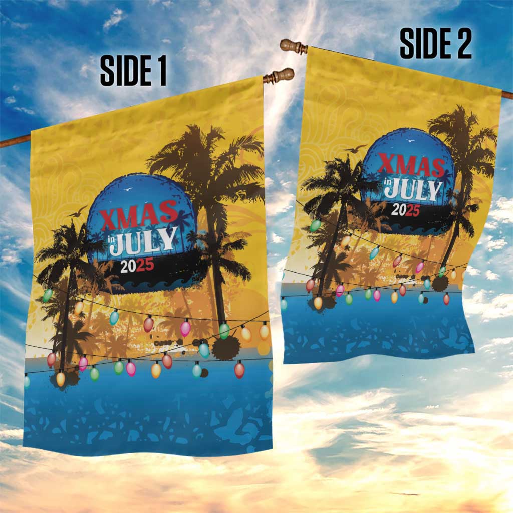 Xmas in July 2025 Garden Flag Caribbean Summer Christmas - Wonder Print Shop