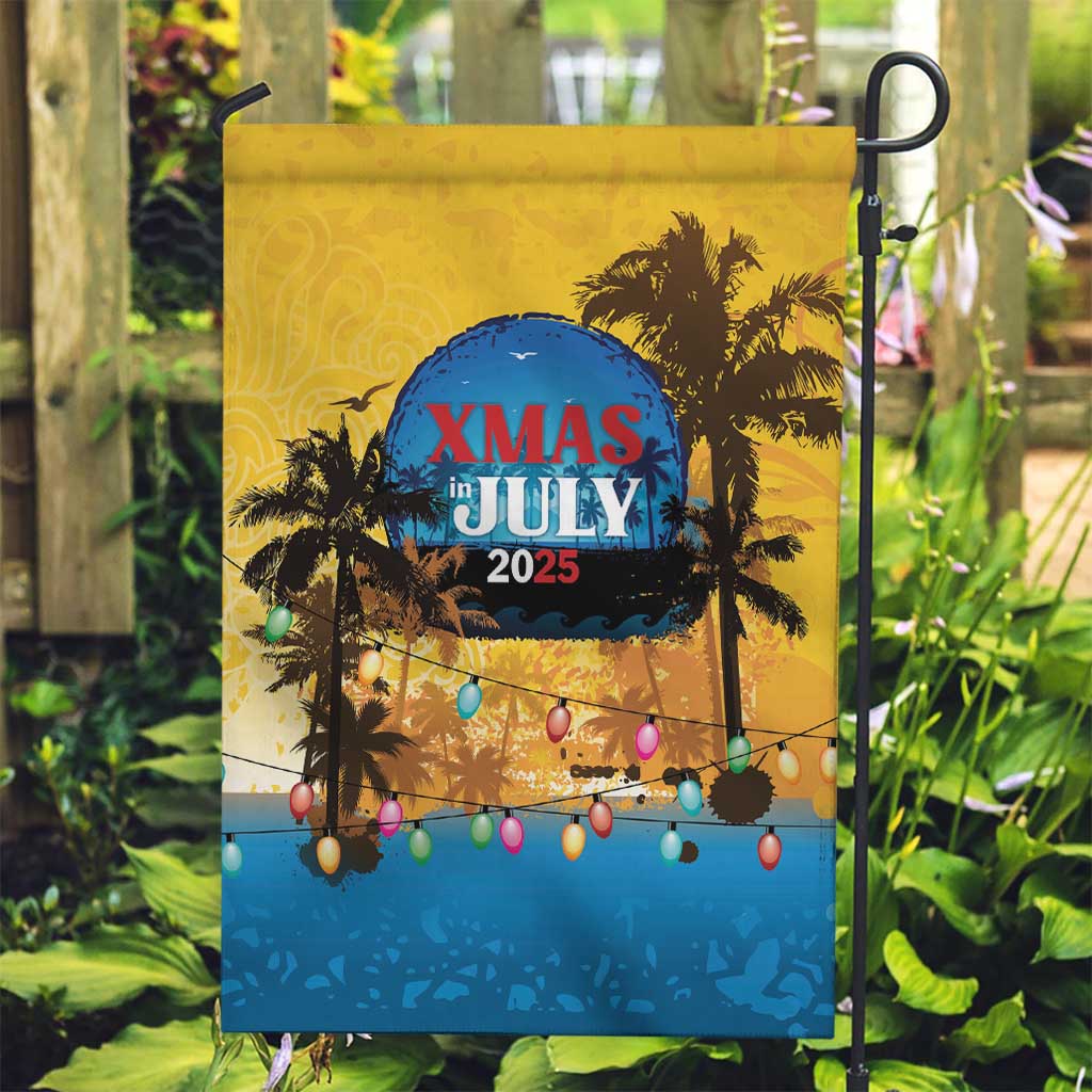 Xmas in July 2025 Garden Flag Caribbean Summer Christmas - Wonder Print Shop