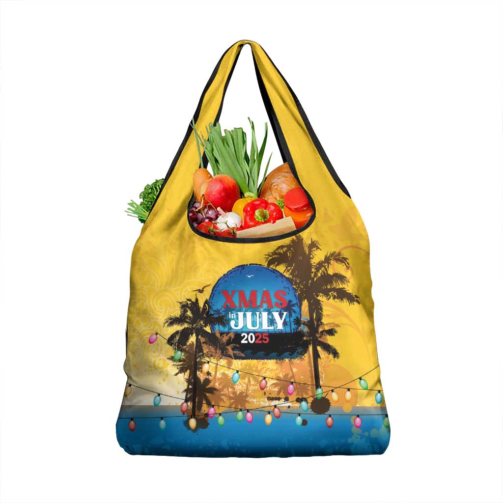 Xmas in July 2025 Grocery Bag Caribbean Summer Christmas - Wonder Print Shop