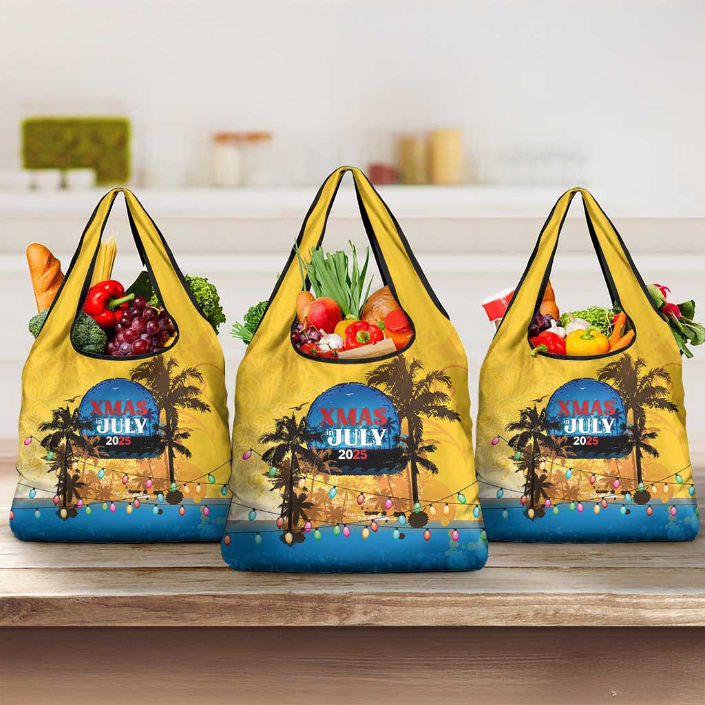 Xmas in July 2025 Grocery Bag Caribbean Summer Christmas - Wonder Print Shop