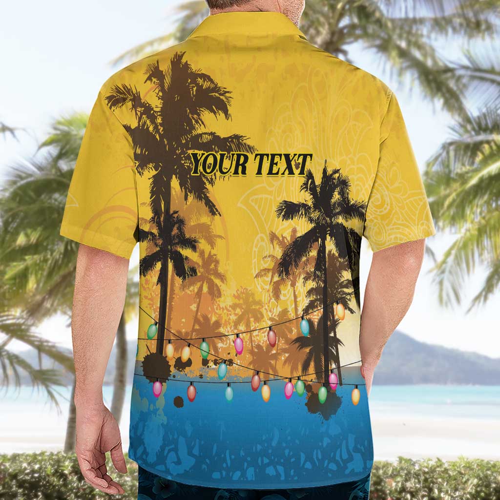 Personalized Xmas in July 2025 Hawaiian Shirt Caribbean Summer Christmas - Wonder Print Shop