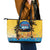 Xmas in July 2025 Leather Tote Bag Caribbean Summer Christmas - Wonder Print Shop