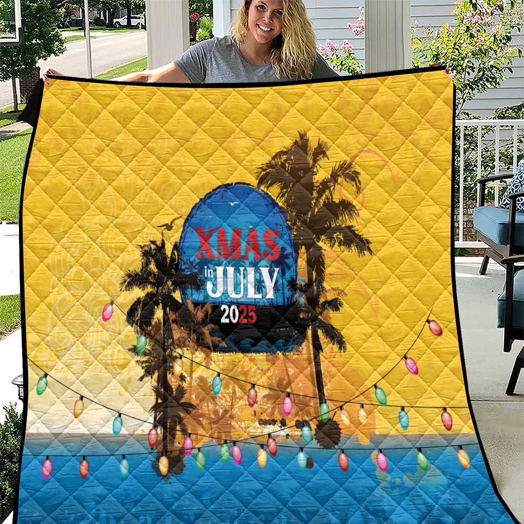 Xmas in July 2025 Quilt Caribbean Summer Christmas - Wonder Print Shop